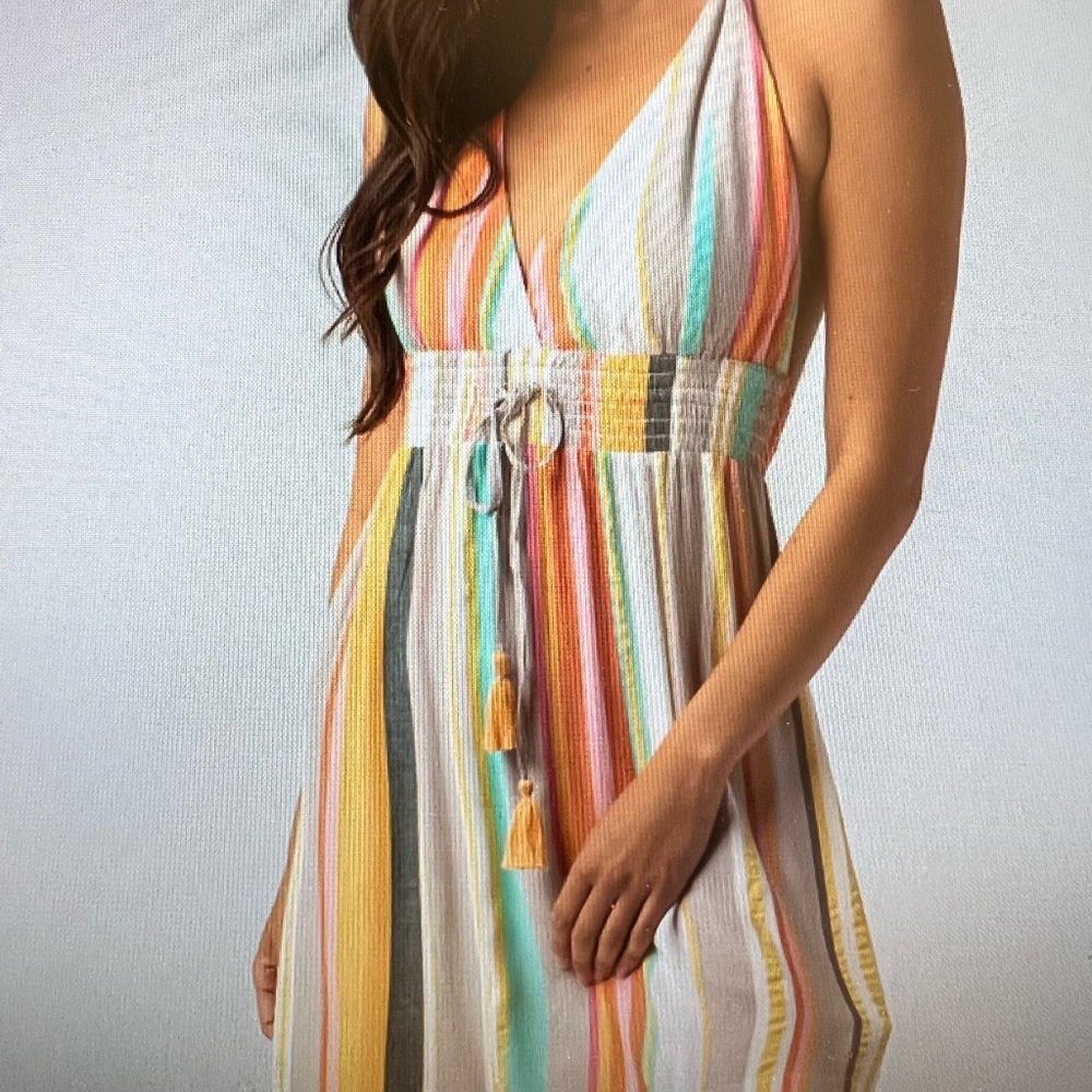 O’NEIL Madisen Stripe halter dress